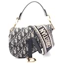 Dior Mini Saddle Bag Oblique Jacquard Canvas Leather