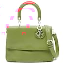 Christian Dior Be Dior Leather Handbag Red