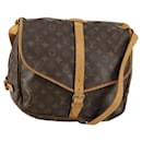 Louis Vuitton Saumur Handbag Monogram Canvas 35