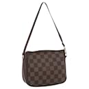 LOUIS VUITTON Damier Ebene Trousse Makeup Pouch N51982 LV Auth ka981 - Louis Vuitton