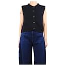 Navy sleeveless cardigan - size UK 10 - Autre Marque