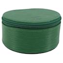 LOUIS VUITTON Epi Ecrin Bijoux 10 Jewelry Box Green M48214 LV Auth 156368 - Louis Vuitton