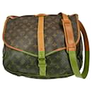 Louis Vuitton Saumur Handbag Monogram Canvas 35