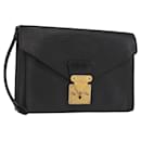 LOUIS VUITTON Epi Serie Dragonne Clutch Bag Black Noir M52612 LV Auth ep12225 - Louis Vuitton