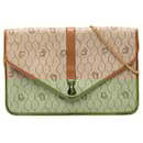 Dior Brown Honeycomb Coated Canvas Chain Crossbody