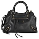 Balenciaga Black Smooth Calfskin Small Neo Classic City Bag