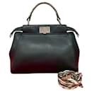Fendi Peekaboo Python Leather 2way Bag