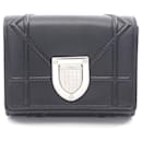 Dior Diorama Leather Bifold Wallet Black