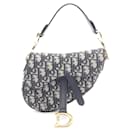 Dior Mini Saddle Bag Canvas Leather