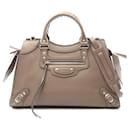 Balenciaga Neo Classic Leather Handbag Beige