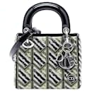 Dior Pink Mini Patent Sequined Lady Dior