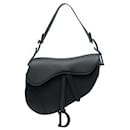 Dior Black Ultra Matte Calfskin Saddle Bag