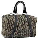 Christian Dior Vintage Trotter Boston Bag Canvas