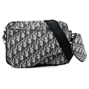 Dior Blue Oblique Canvas Saddle Triple Pouch