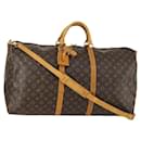 Louis Vuitton Keepall Bandouliere Bag Monogram Canvas 60