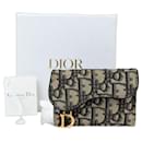 Oblique Saddle Flap Cardholder - Dior