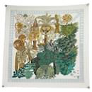 FOULARD HERMES LES LEGENDES DE L ARBRE ANNIE FAIVRE CARRE 90 EN SOIE SCARF - Hermès