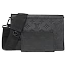 Louis Vuitton Monogram Shadow Gaston Wearable Wallet Calf Shoulder Bag