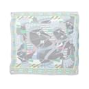 Hermès Carré 140 "CHEVAUX DE KARNAK" Silk handkerchief in Gray