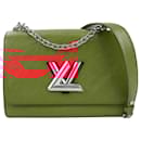 Louis Vuitton Epi Leather Twist Shoulder Bag MM in Red M50523