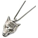 Gucci Anger Forest Wolf Silver 925 Necklace