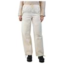 Cream parachute pants - size XS - Autre Marque