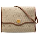 Dior Brown Honeycomb Coated Canvas Crossbody