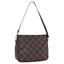 LOUIS VUITTON Damier Ebene Trousse Makeup Pouch N51982 LV Auth 159468 - Louis Vuitton