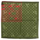 LOUIS VUITTON Monogram Cherry Carre 55 Scarf M96090 LV Auth BA6434 - Louis Vuitton
