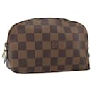 LOUIS VUITTON Damier Ebene Pochette Cosmetic PM Pouch N47516 LV Auth BA9448 - Louis Vuitton
