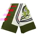 Hermès White Brides de Gala Silk Scarf 90