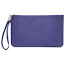 Louis Vuitton Purple Epi Neverfull Pouch