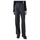 Dark grey Stanley wool-blend trousers - size UK 10 - Autre Marque