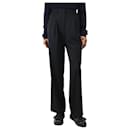 Black Stanley wool trousers - size UK 12 - Autre Marque