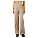 Camel brown Ruth wool trousers - size UK 6 - Autre Marque