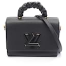 Louis Vuitton Twist MM Handbag in Black Taurillon Leather