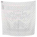 Écharpe en soie et acétate à pois arc-en-ciel Sangles En Zig Zag Hermès