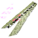 Écharpe en soie Twilly Pelages Et Camouflage Précieux ornée de perles Hermès