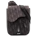 Dior Oblique Canvas Saddle Pouch Crossbody