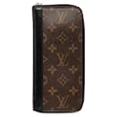 Louis Vuitton Monogram Macassar Vertical Zippy Wallet