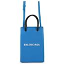 Balenciaga Blue Leather Shoulder Bag