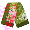 Hermès Red Luna Park Silk Scarf