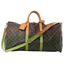 Louis Vuitton Keepall Bandoulière 55 Monogram Canvas Travel Bag in Brown M41414