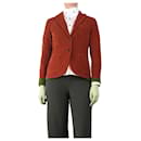 Orange corduroy blazer - size UK 10 - Autre Marque