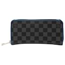 Louis Vuitton Black Damier Graphite Vertical Zippy Wallet