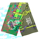 Hermès Green Ferronnerie Silk Scarf 90
