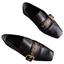 Louis Vuitton women's shoes with golden buckle