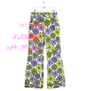 Multicolored Cotton Wide Leg Pants - Autre Marque