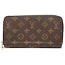 Louis Vuitton Brown Monogram Zippy Long Wallet