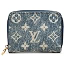 Louis Vuitton Blue Monogram Jacquard Denim Zippy Coin Purse